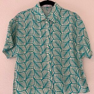 Mango Women’s Resort Style Patterned Button-up